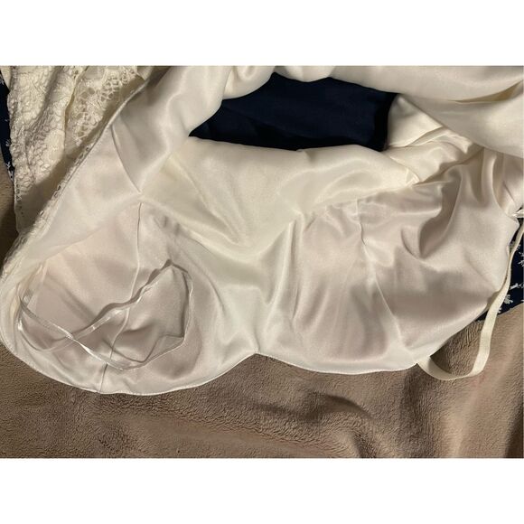 Candies Women’s Maxi Fairy Floral Crochet Lace Spaghetti Strap Dress NWT Large - Picture 8 of 8